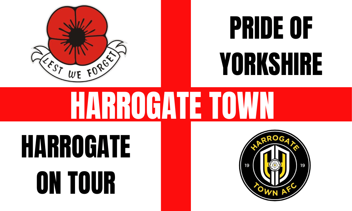 Harrogate town afc glossy stickers