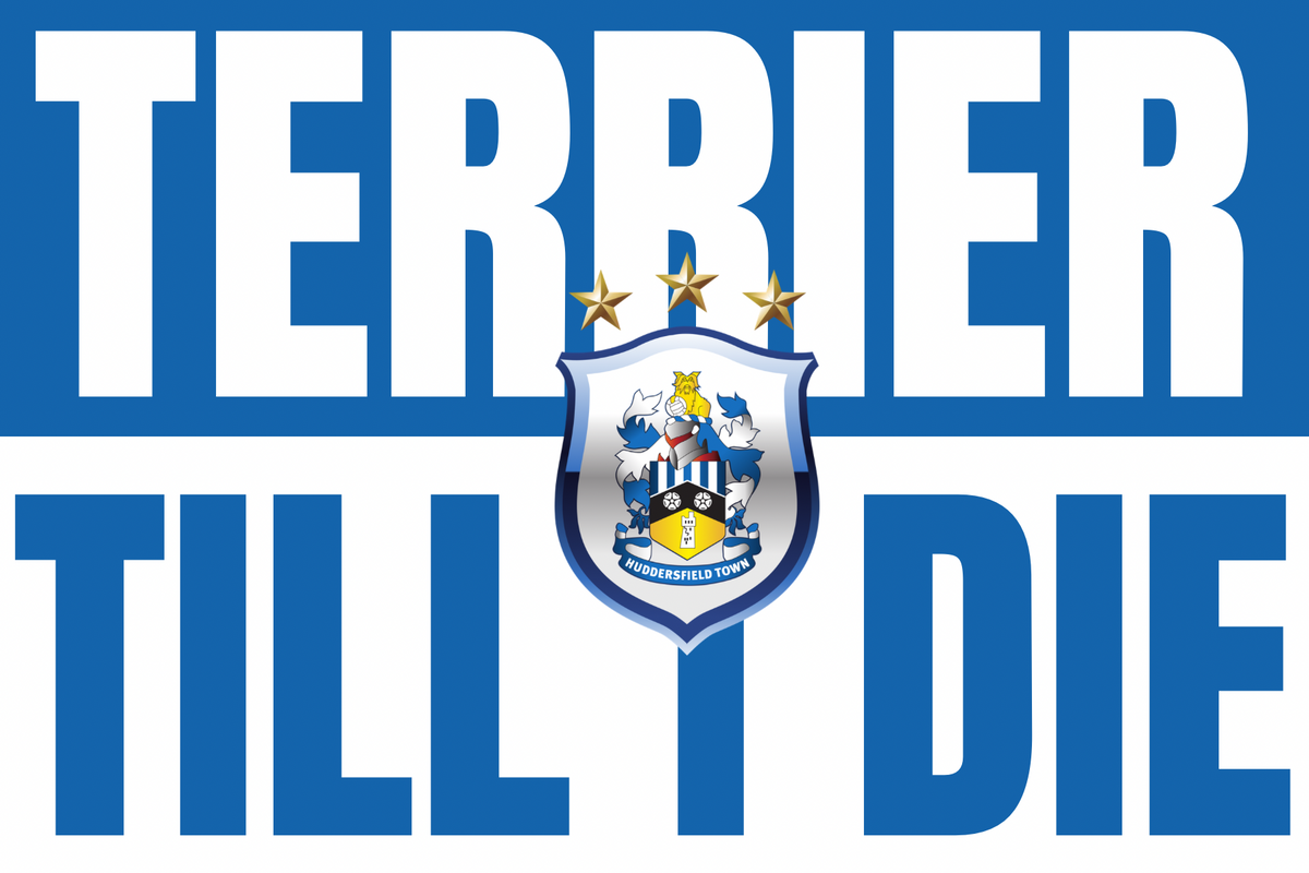 Huddersfield town glossy stickers