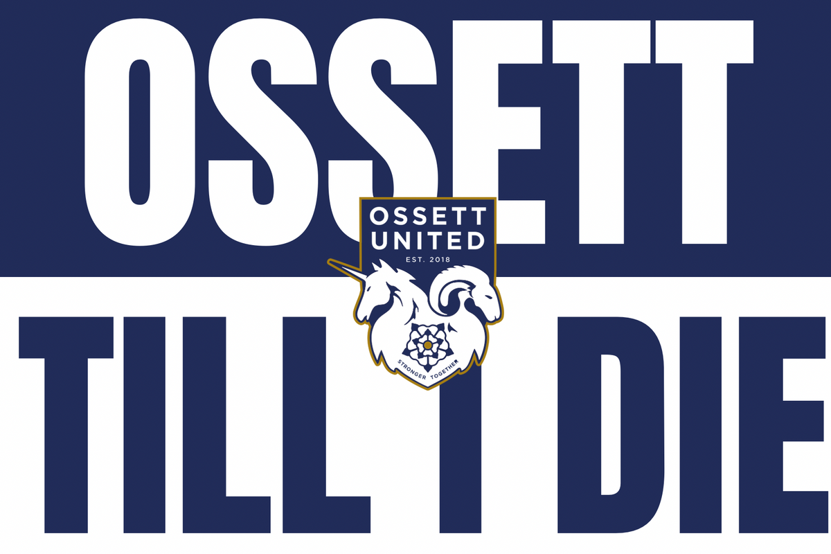 Ossett United glossy stickers