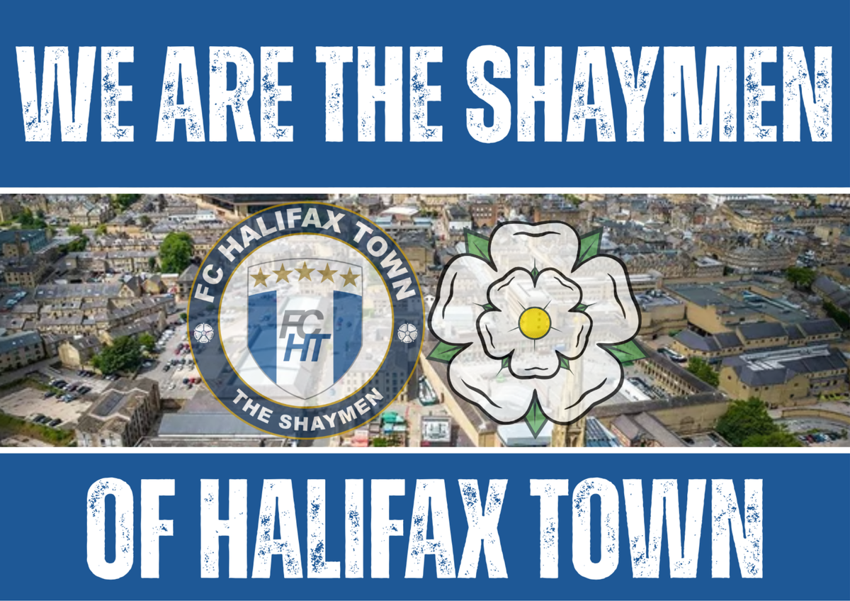 Fc Halifax town glossy stickers