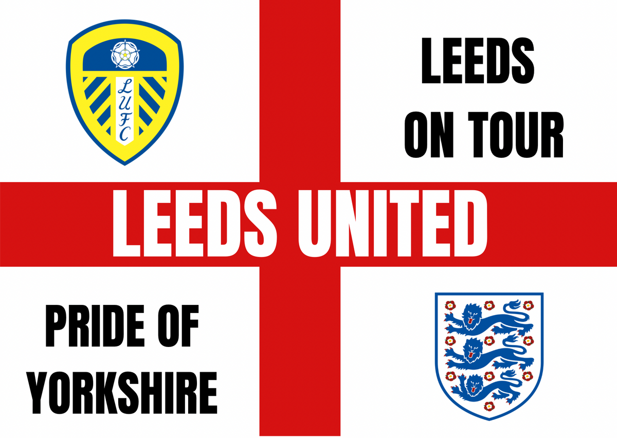 Leeds United glossy stickers
