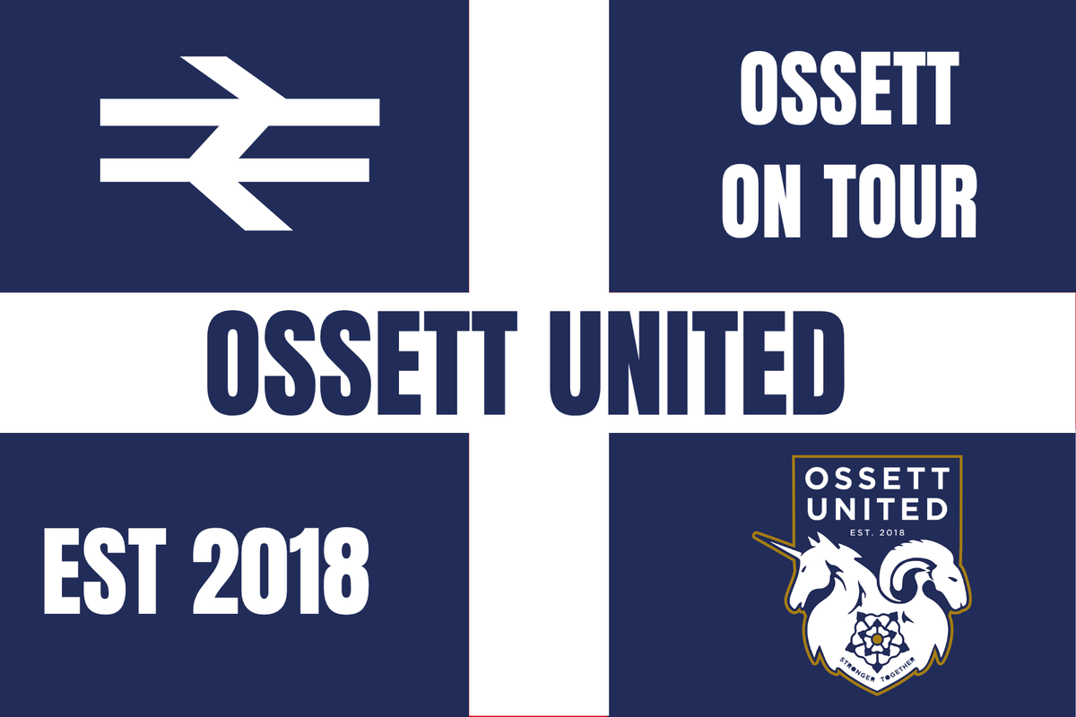 Ossett United glossy stickers