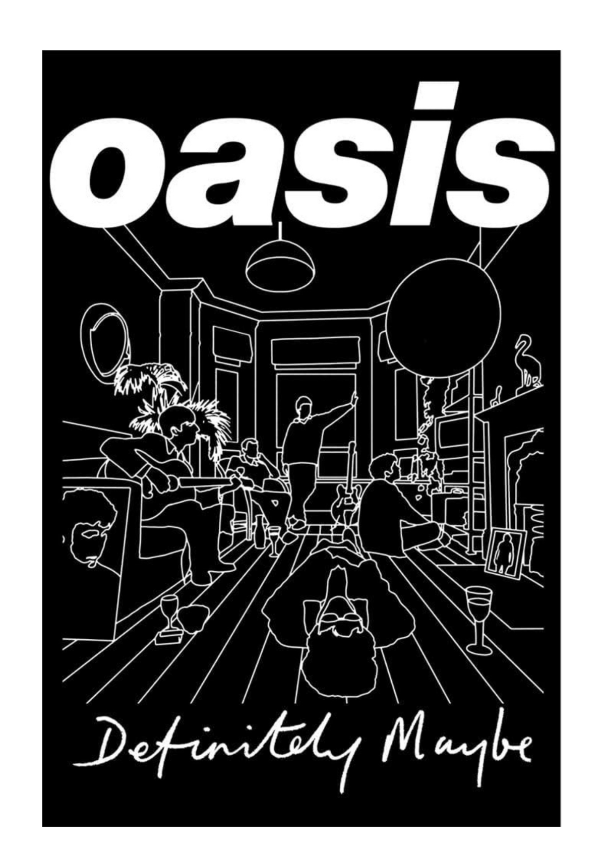 Oasis definitely Mabye artwork poster