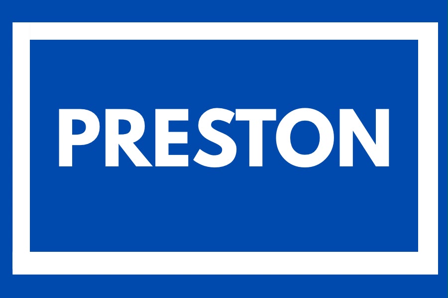 Preston North End glossy stickers