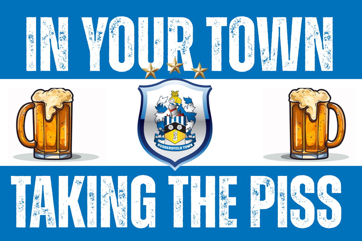 Huddersfield town glossy stickers