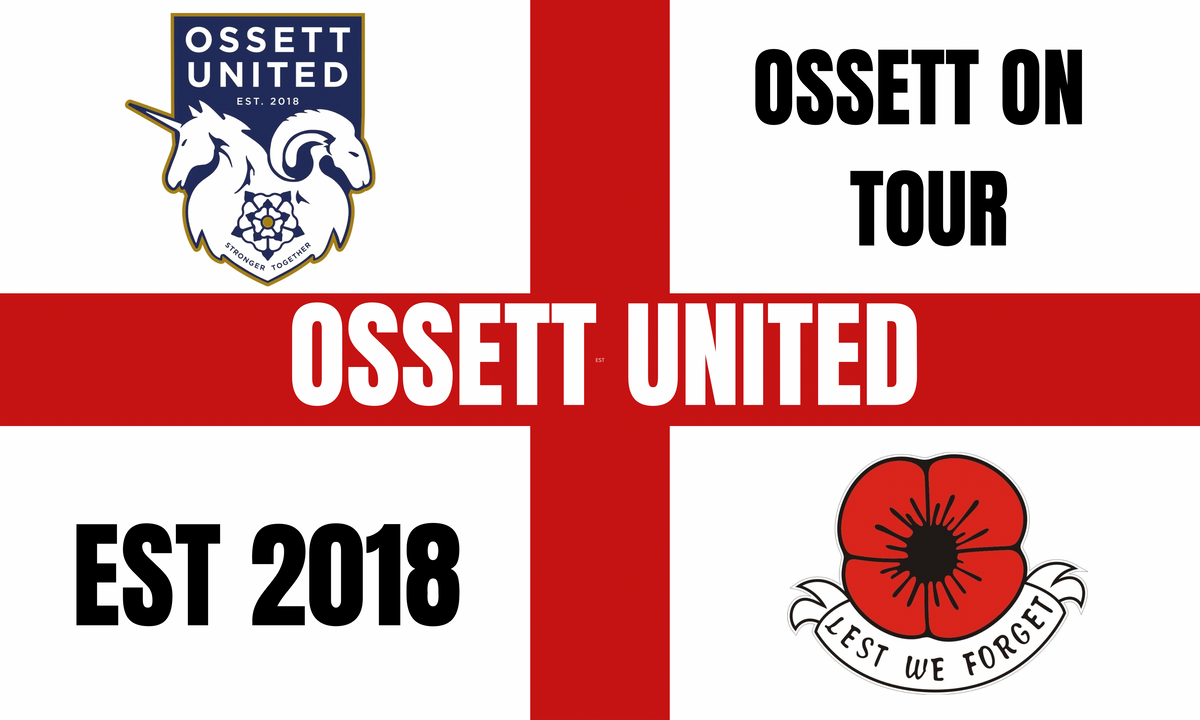 Ossett United glossy stickers