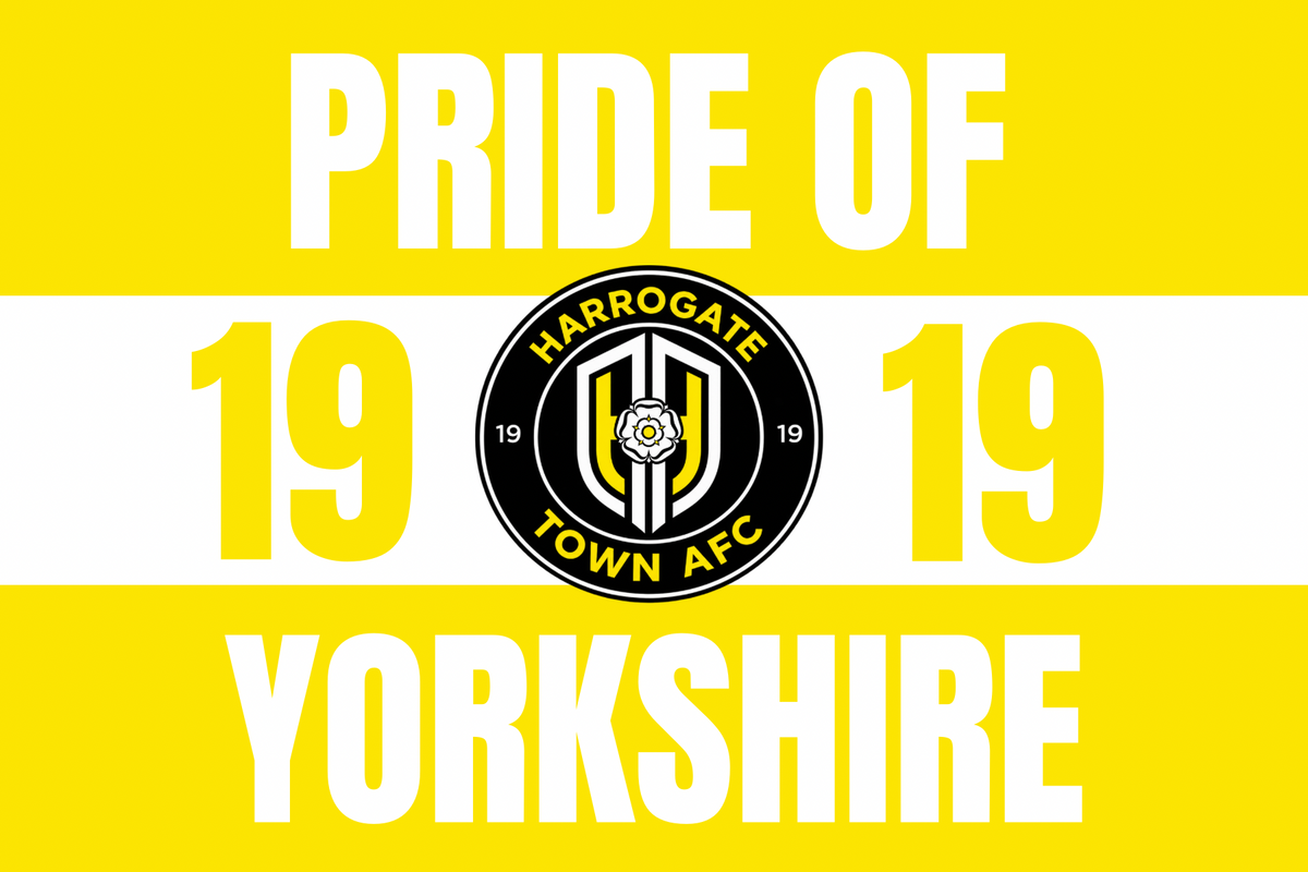 Harrogate town afc glossy stickers