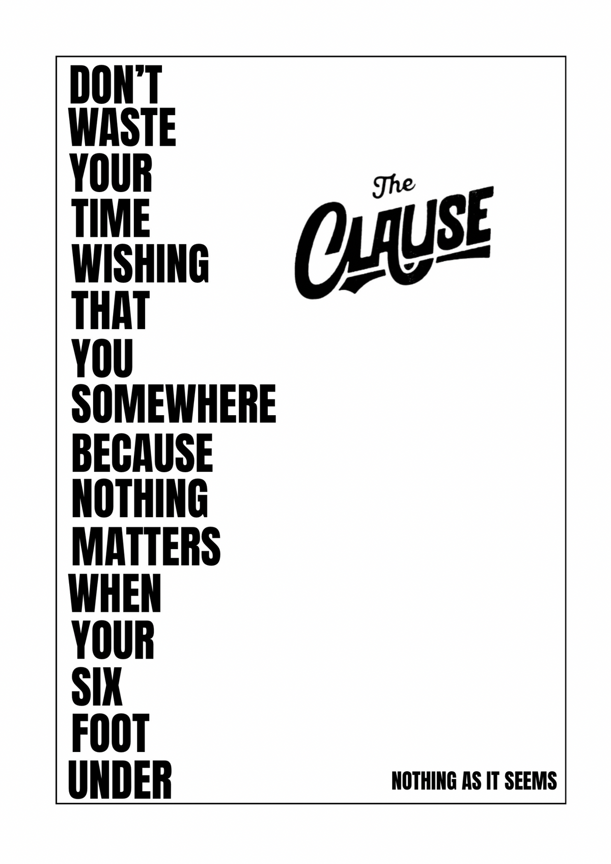 The clause poster